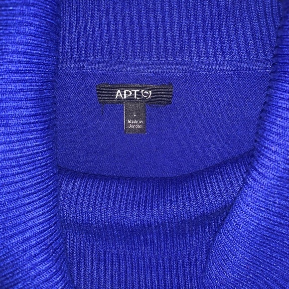 Royal Blue long sleeve droop neck sweater size L - Picture 4 of 9